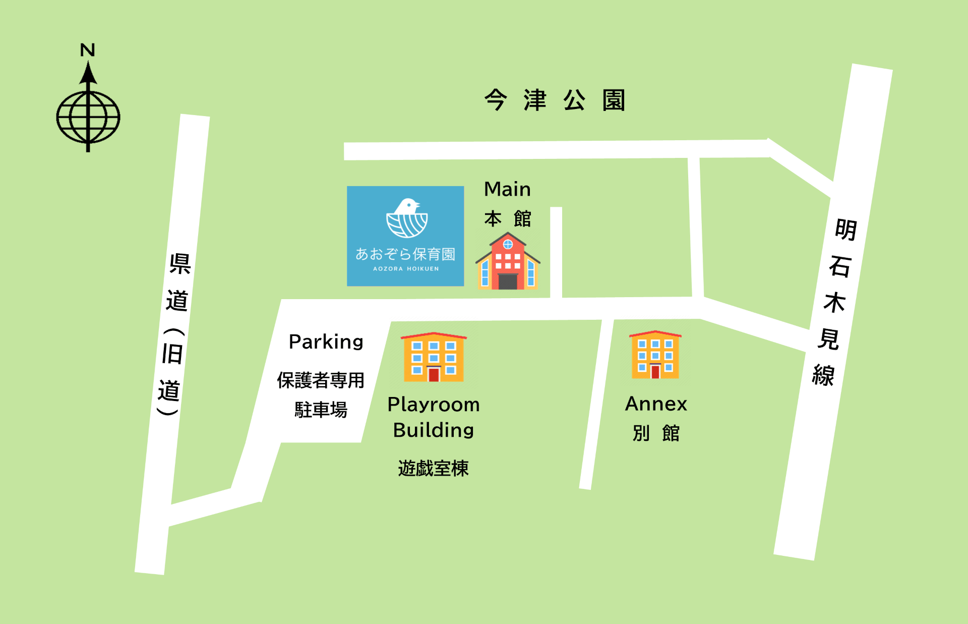 保育園の地図